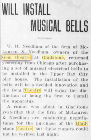 Gem Theatre - 21 Apr 1911 Article